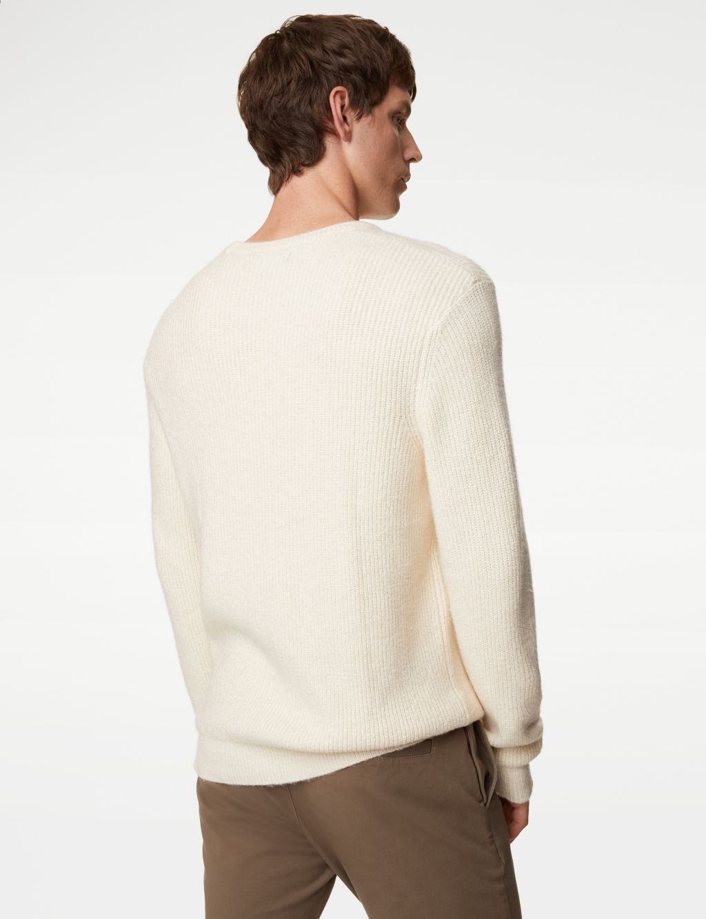 Supersoft Chunky Cable Crew Neck Jumper image 5