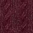 Supersoft Chunky Cable Crew Neck Jumper - burgundy