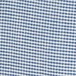 Linen Blend Puppytooth Jacket - blue