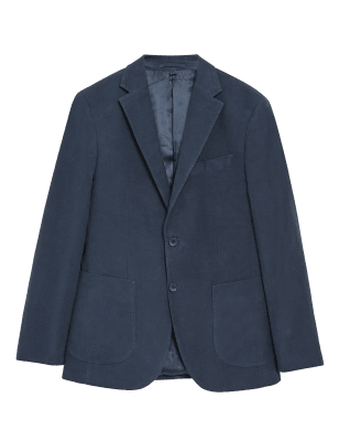 

M&S SARTORIAL Pure Cotton Moleskin Jacket - Navy, Navy