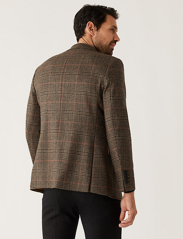 Pure British Wool Check Jacket - FR