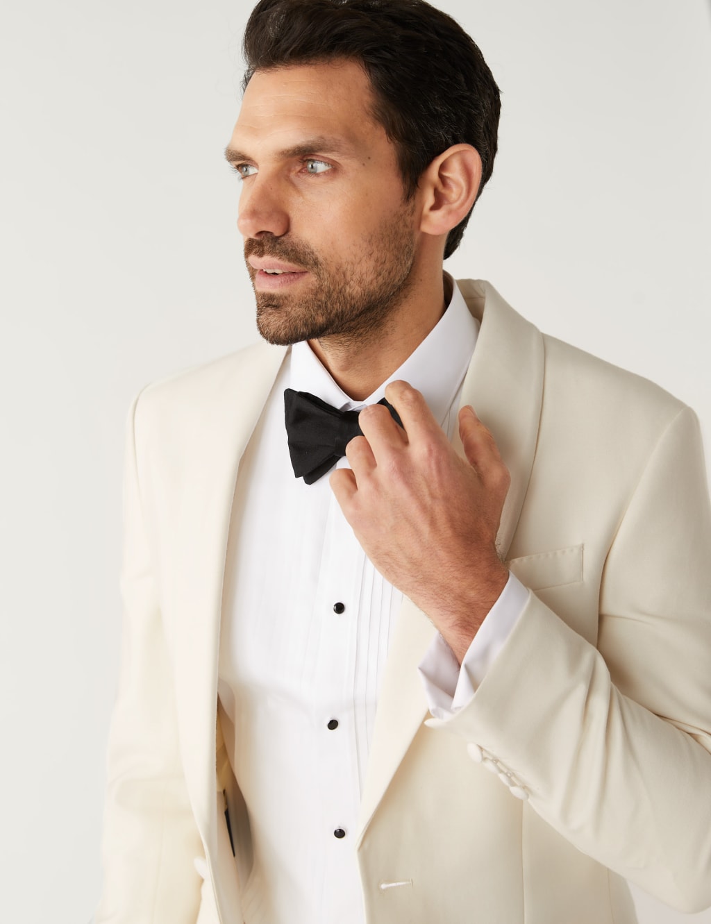 Tailored Fit Wool Rich Tuxedo Jacket image 3