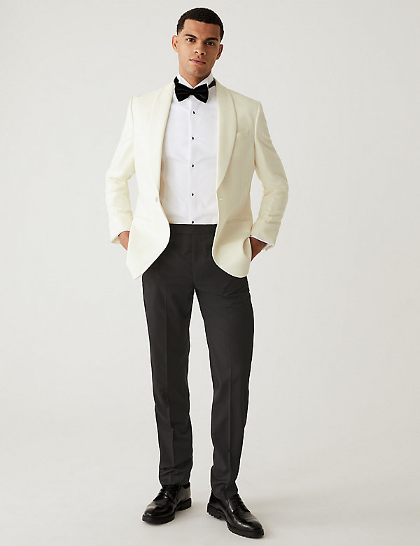 Tailored Fit Wool Rich Tuxedo Jacket - KW