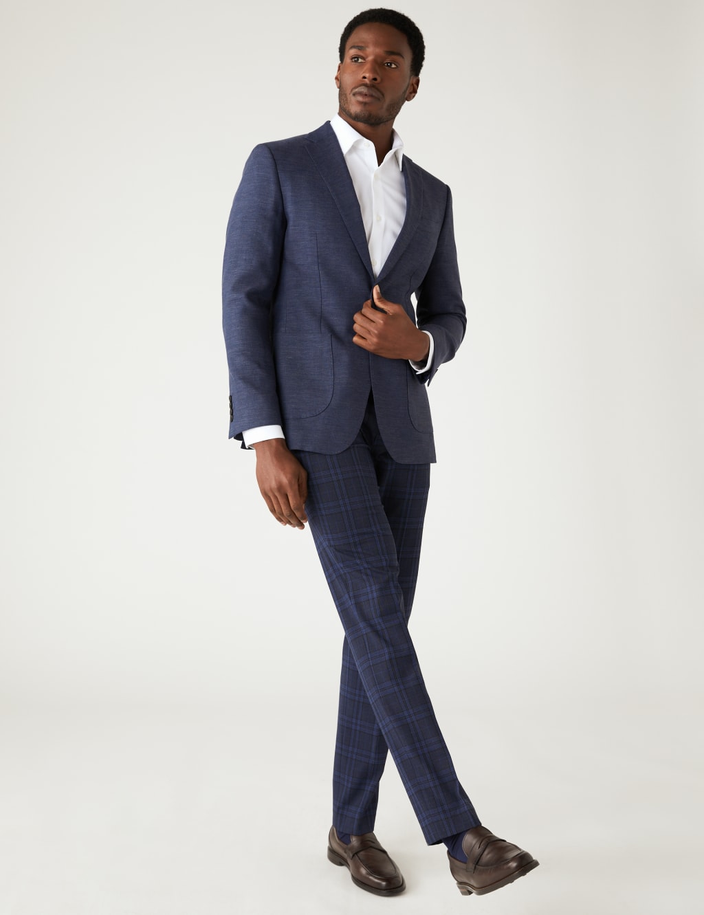 Linen Blend Herringbone Jacket image 3