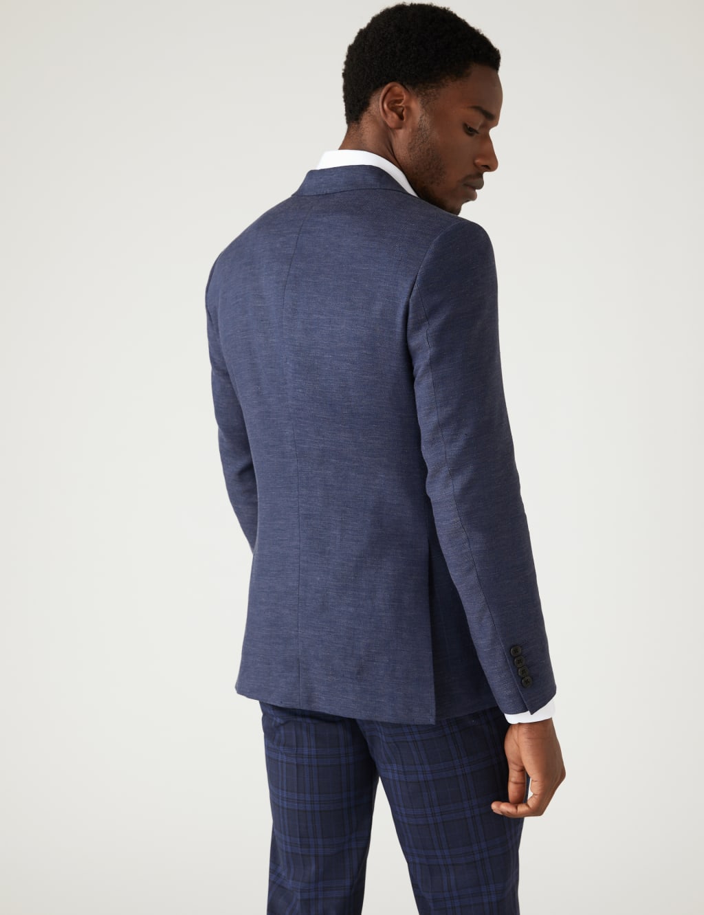 Linen Blend Herringbone Jacket image 5
