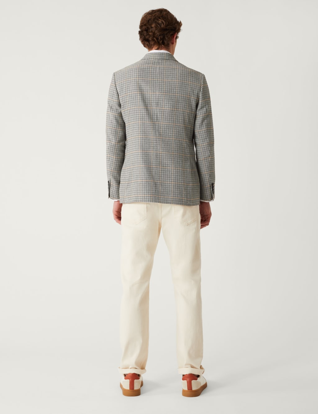 Italian Linen Blend Check Jacket image 4