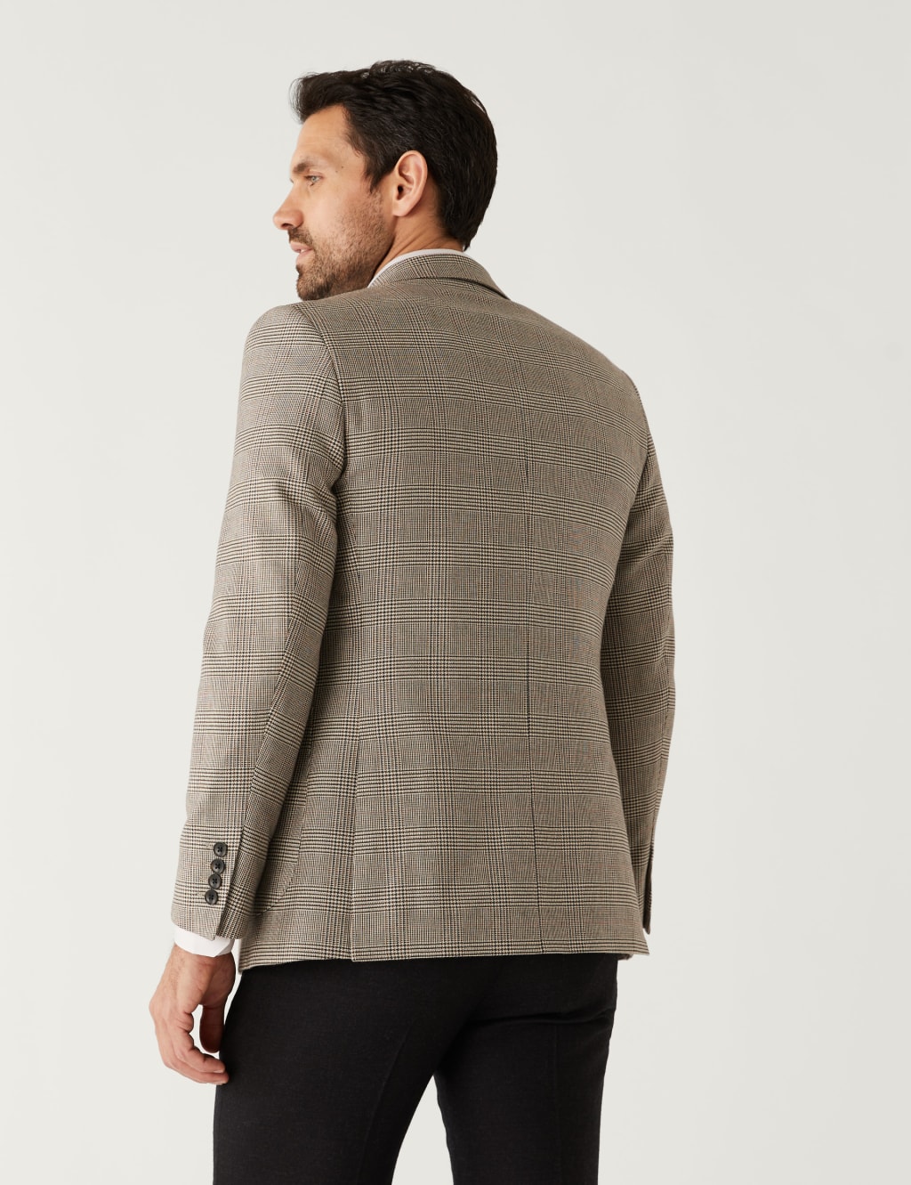 Cotton Rich Check Jacket image 5
