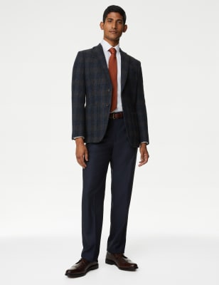 Tweed jacket navy on sale trousers