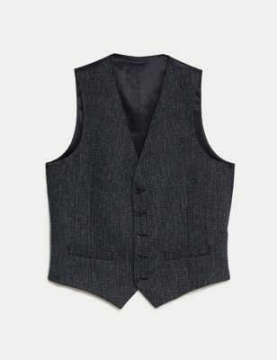 British Wool Rich Textured Waistcoat