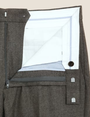 

M&S SARTORIAL Pantalón de franela 100% lanaMens - Light Brown, Light Brown