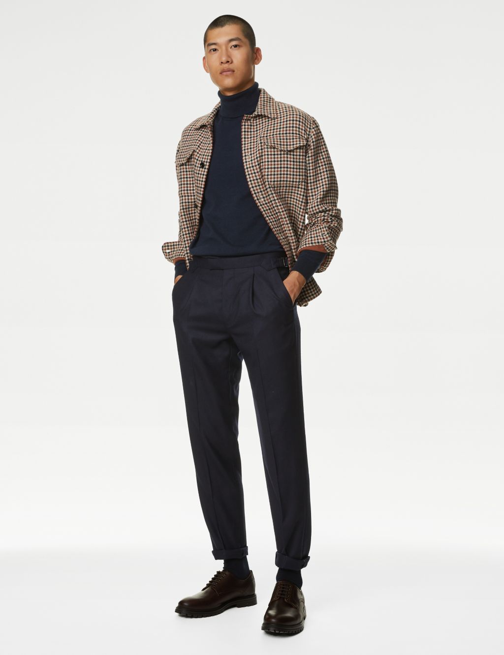 Pure Wool Flannel Trousers image 1