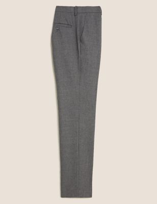 Skinny Fit Flat Front Trousers | M&S Collection | M&S