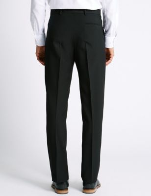 M&S Mens Big & Tall Regular Fit Flat Front Trousers