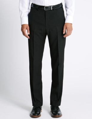 Flat hot sale front trousers