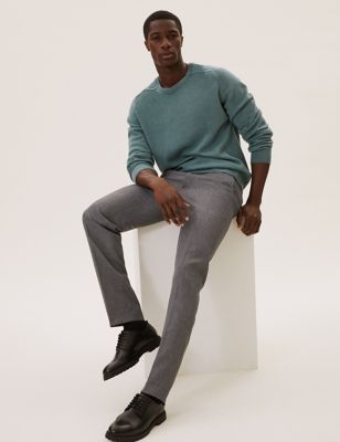  Pantalon sans pinces coupe standard - Grey