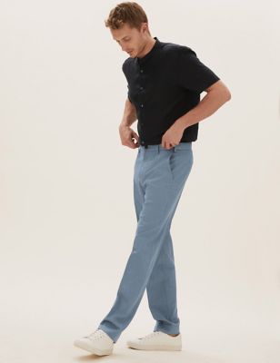  Pantalon sans pinces coupe standard - Denim