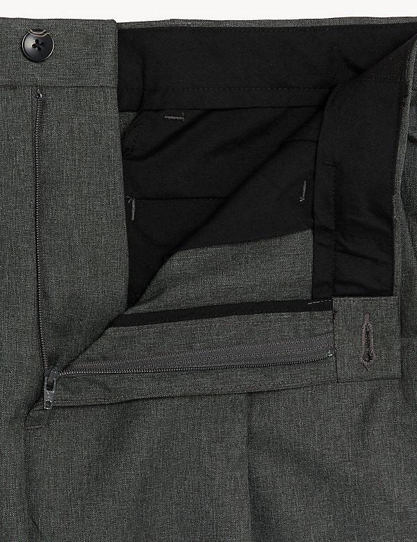 Single Pleat Trousers with Active Waist - SG