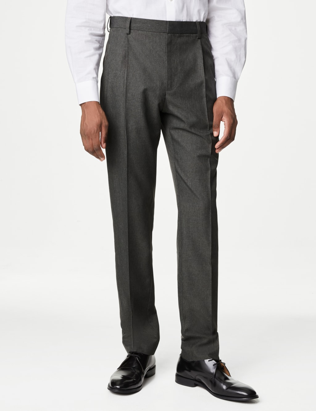 Men's Grey Trousers M&S
