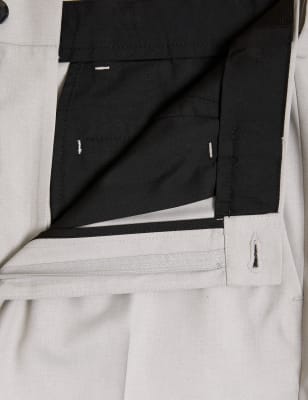 

Mens M&S Collection Regular Fit Trousers with Active Waist - Neutral, Neutral