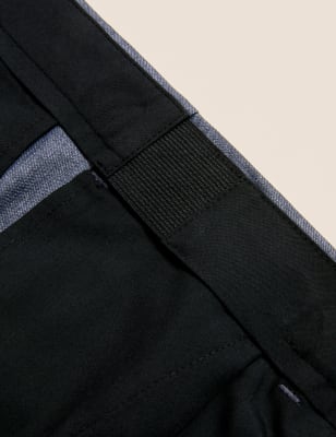 

Mens M&S Collection Normal geschnittene Hose mit Aktivbund - Chambray, Chambray