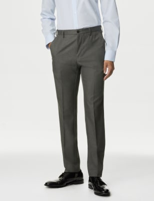 Marks And Spencer Mens M&S Collection Skinny Fit Trousers - Grey