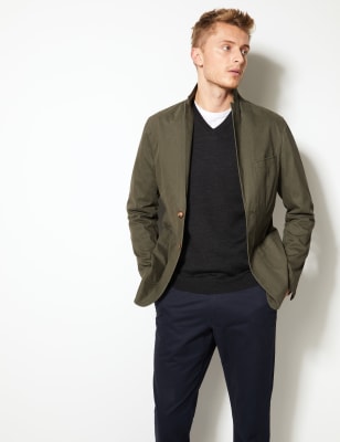 Pure Cotton Tailored Fit Jacket