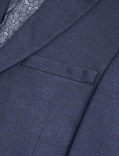Slim Fit Textured Jacket with Stretch