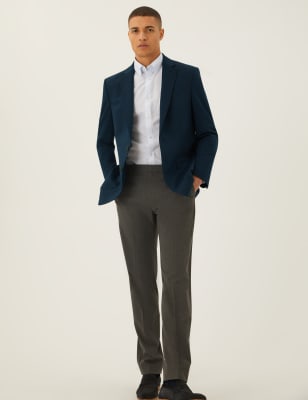 

Mens M&S Collection Jersey Single Breasted Jacket - Indigo, Indigo