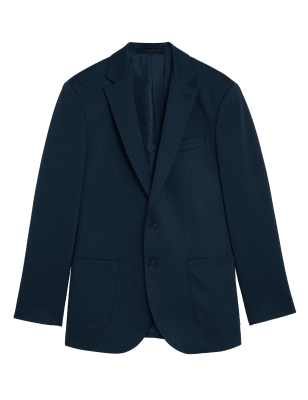 

Mens M&S Collection Einreihige Jacke aus Jersey - Indigo, Indigo