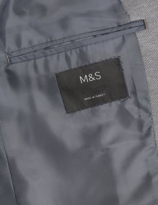 

Mens M&S Collection Tailored Fit Jersey Jacket - Light Grey, Light Grey