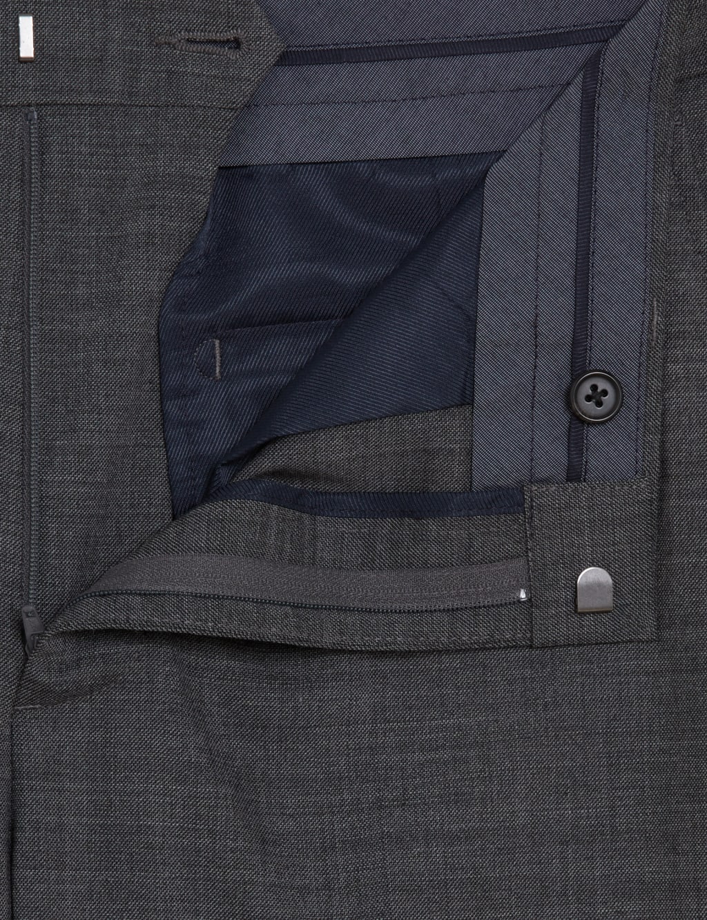 Slim Fit Wool Blend Trousers image 5