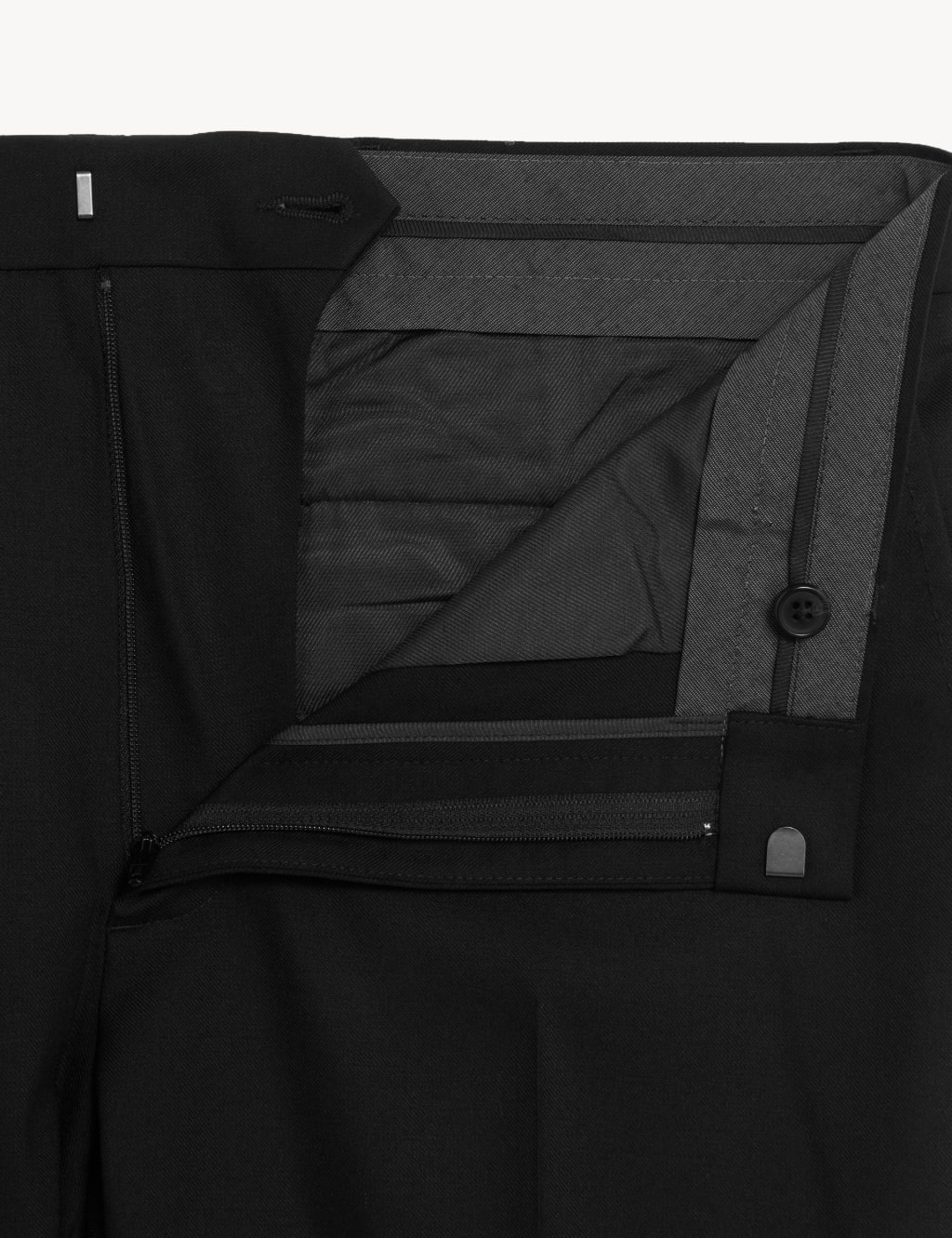 Slim Fit Wool Blend Trousers image 5