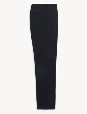 Regular Fit Wool Blend Trousers