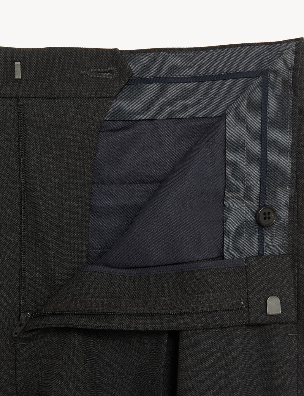 Regular Fit Wool Blend Trousers image 4