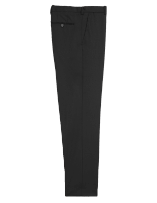 

M&S Collection Pantalón de regular sin pinzas con lanaMens - Black, Black