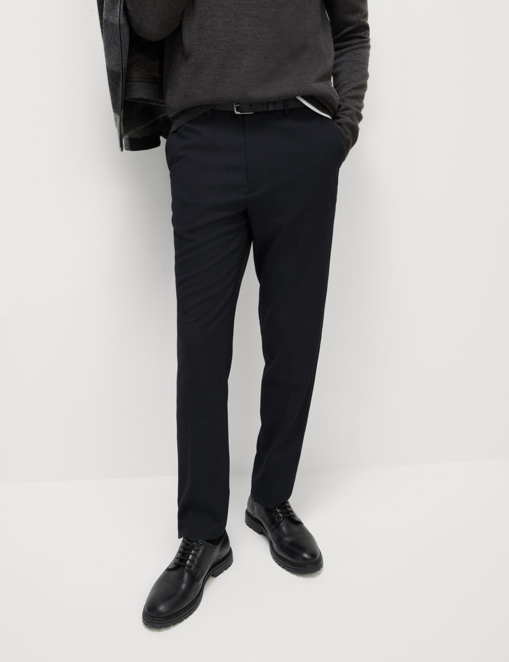 Men’s Smart Grey Trousers M&S