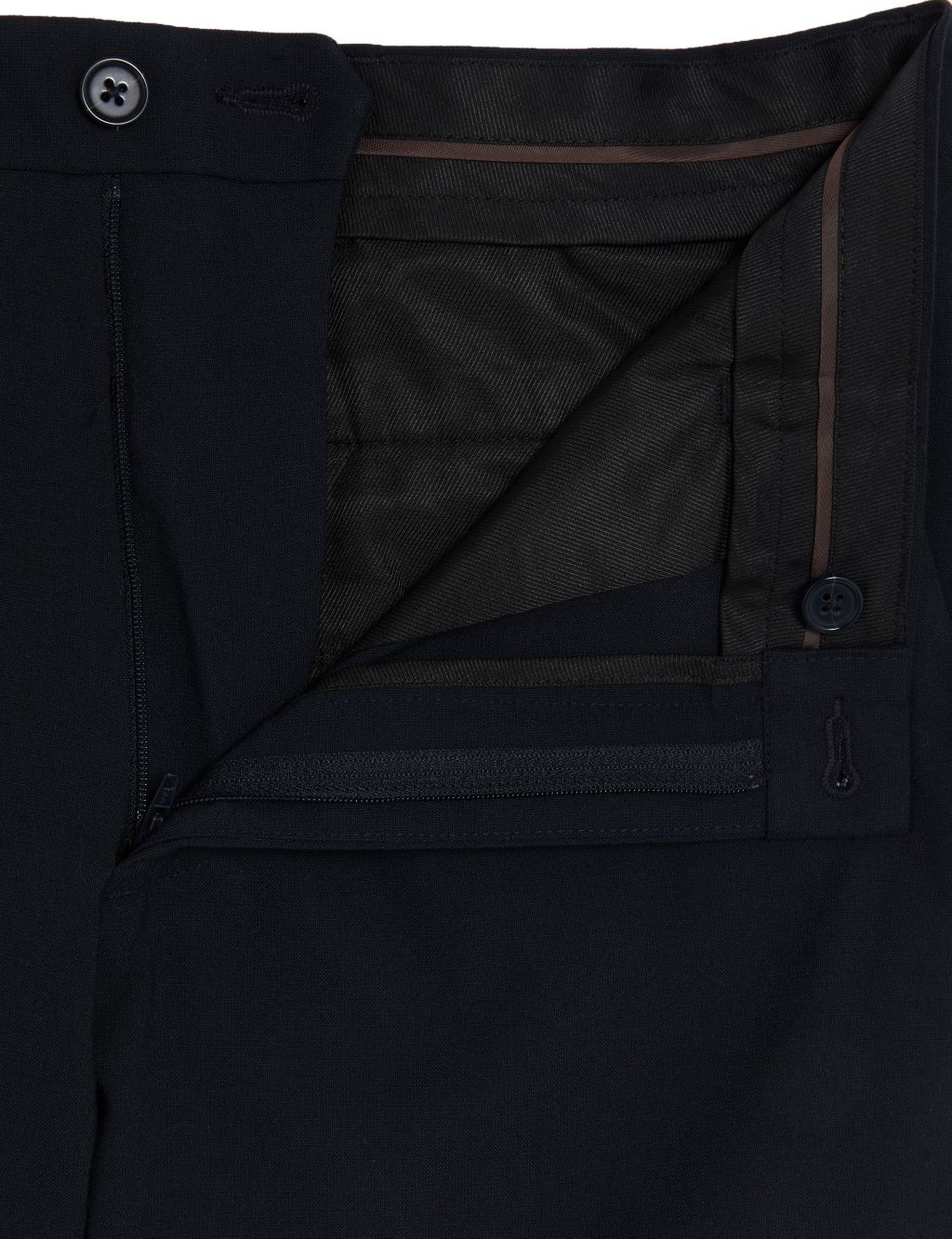 Tailored Fit Flat Front Stretch Trousers image 6