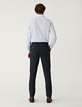 Tailored Fit Flat Front Stretch Trousers