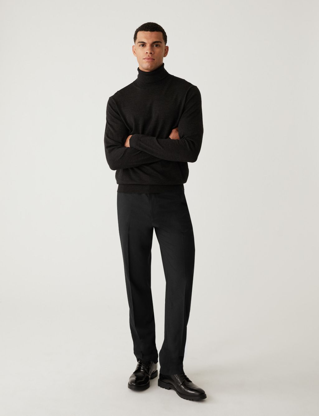Regular Fit Stretch Trousers image 1