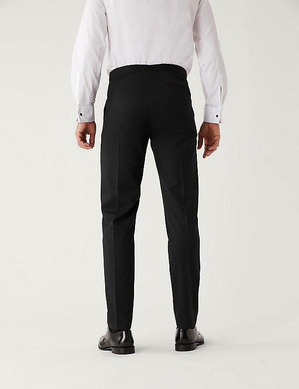 Tailored Fit Wool Blend Trousers - IT