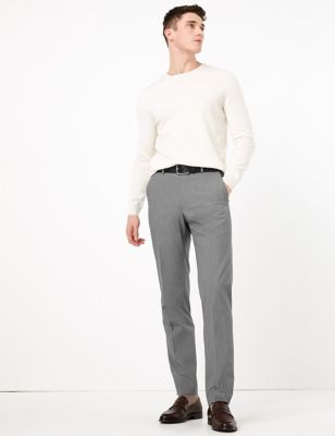  Grandes tailles - Pantalon coupe standard à motif pied-de-coq - Black Mix
