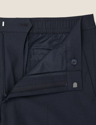 

Mens Autograph Regular Fit 360 Flex Elasticated Trouser - Navy, Navy