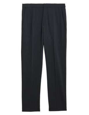 

Mens Autograph Regular Fit Jersey Elasticated Trousers - Navy, Navy