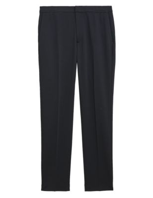 

Mens Autograph Slim Fit Jersey Stretch Trousers - Navy, Navy