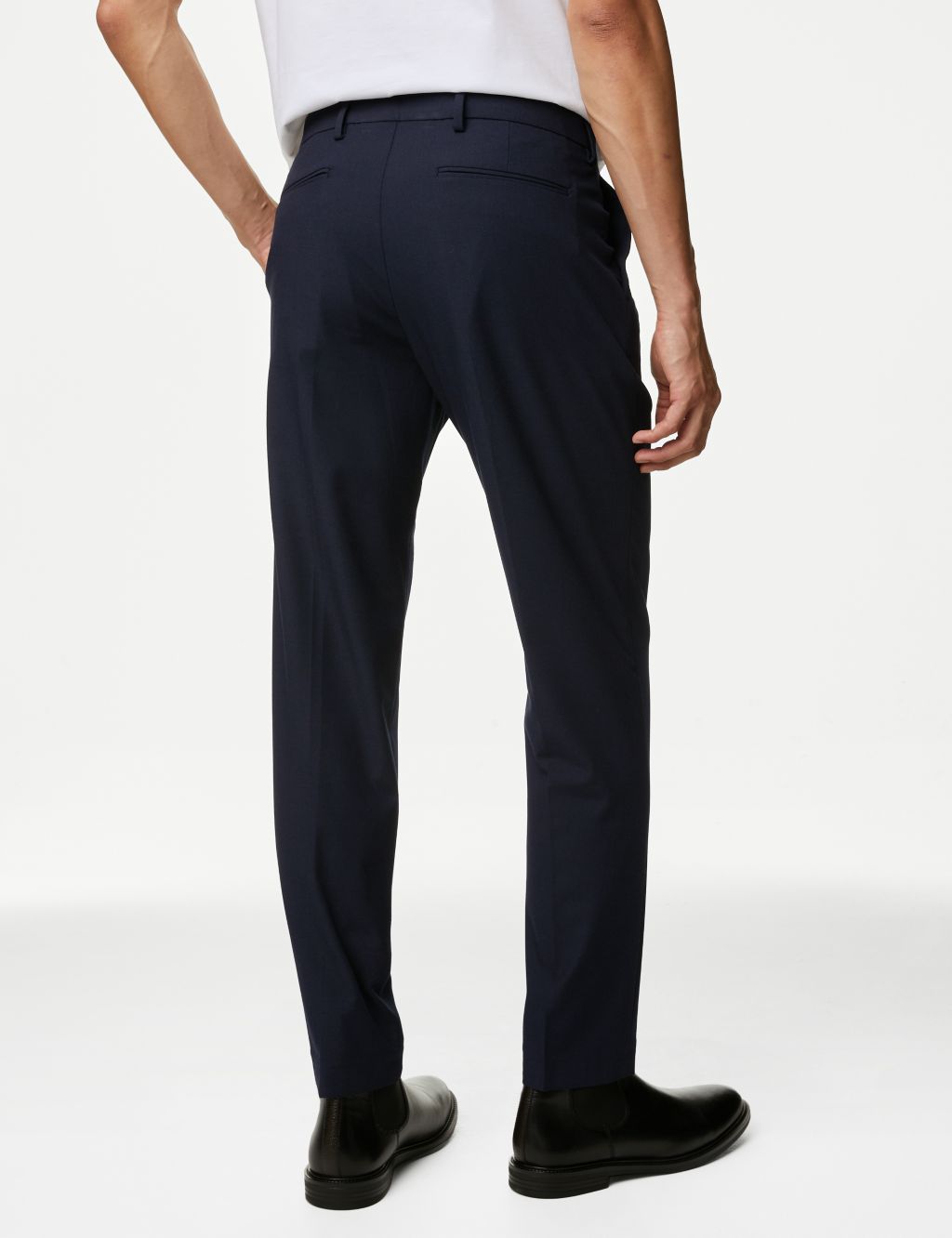 Twin Pleat Stretch Trousers image 4
