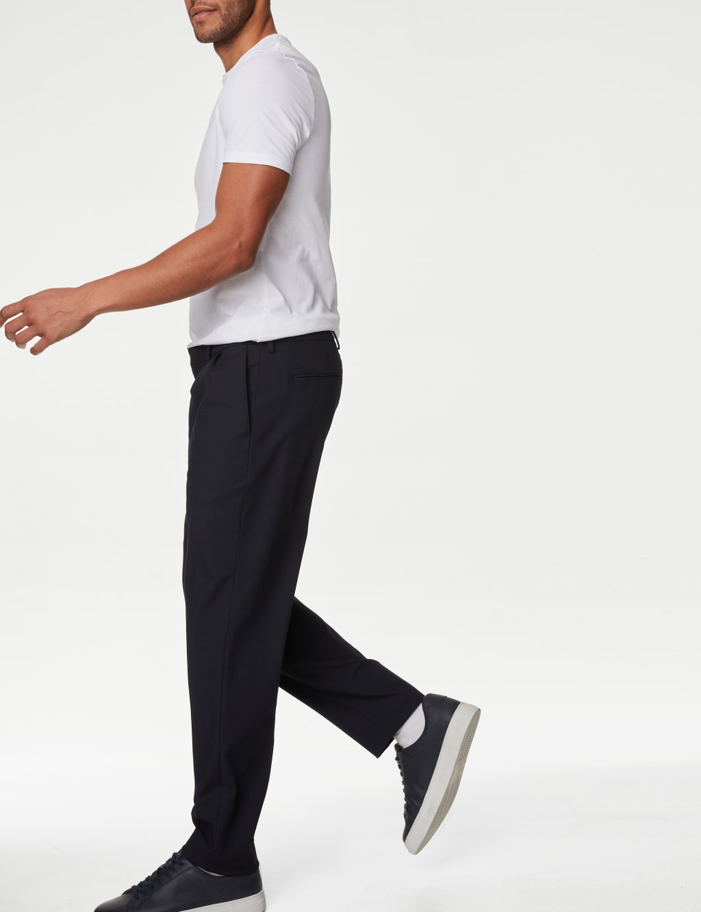 Twin Pleat Stretch Trousers image 5