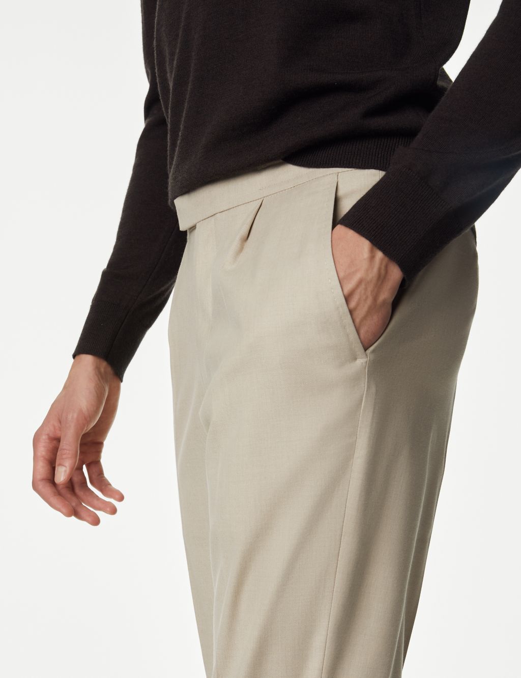 Half-Elasticated Waist Trousers image 4