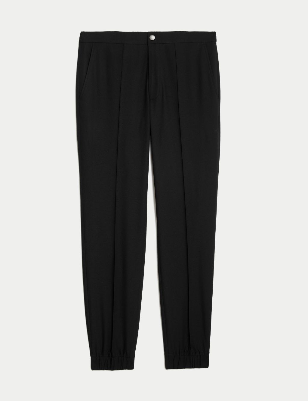 Tailored Fit Flat Front Textured Trousers image 8