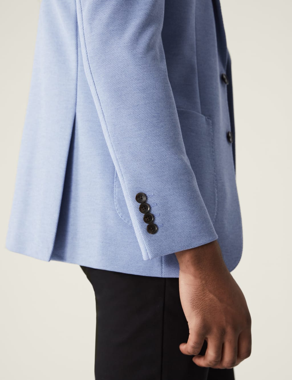 Textured Jersey Jacket with Stretch image 2