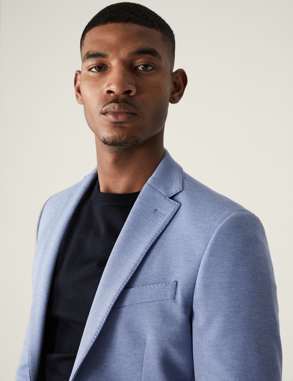 Textured Jersey Jacket with Stretch image 3
